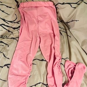 Ruched, split hem, sweat pants